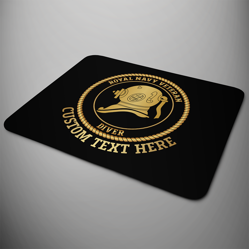 Royal Navy Veteran Diver' Personalised Mouse Mat