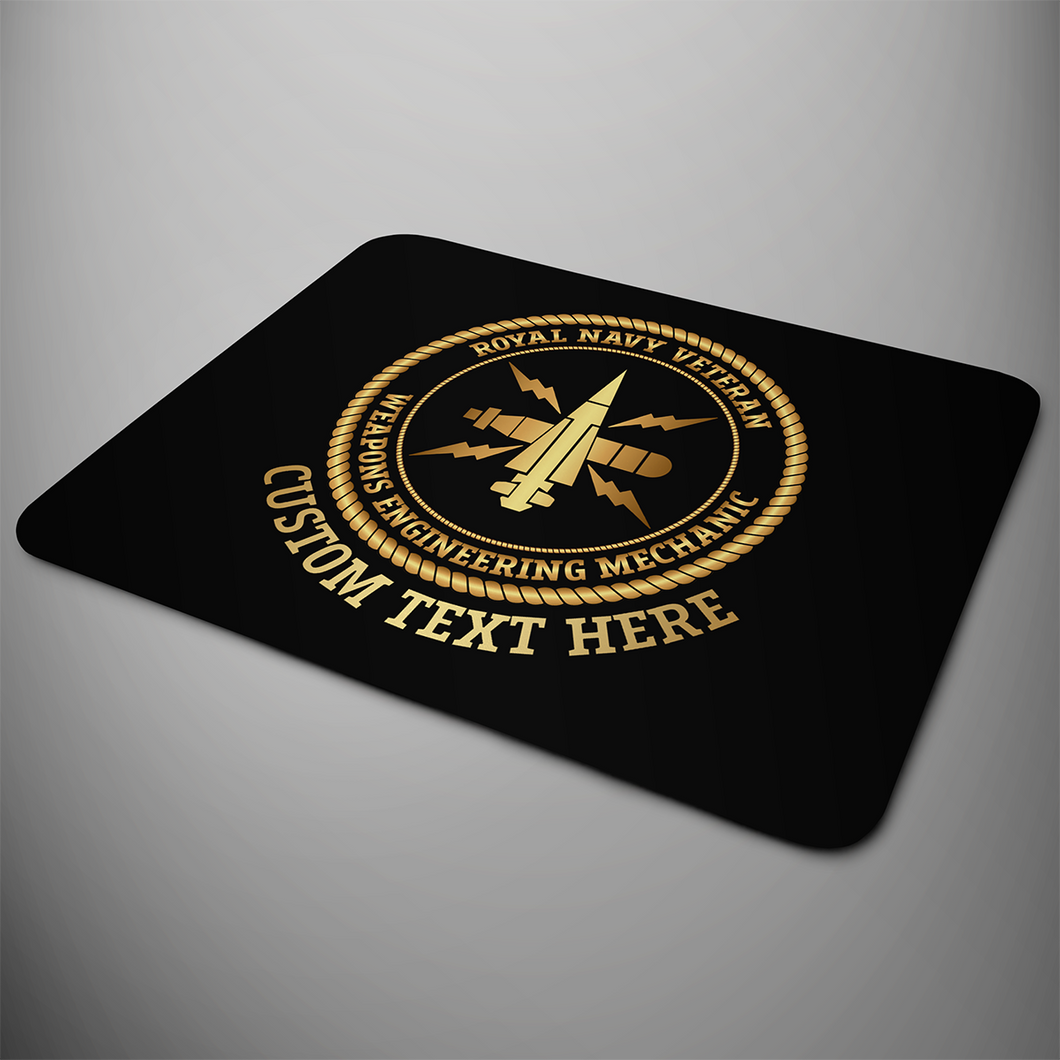 Royal Navy Veteran 'Weapons Engineering Mechanic' Personalised Mouse Mat