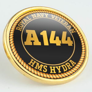 HMS Hydra A144 Pennant Number Pin/Lapel Badge