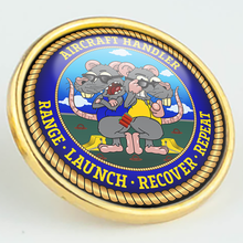 Load image into Gallery viewer, Aircraft Handler &#39;Range, Launch, Recover, Repeat&#39; Pin/Lapel Badge
