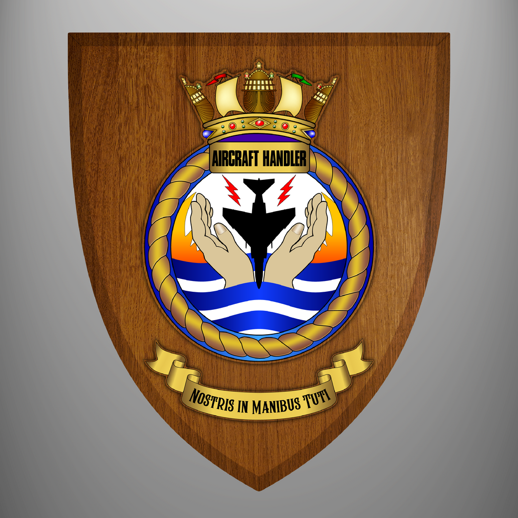 Aircraft Handler Branch Wooden Crest