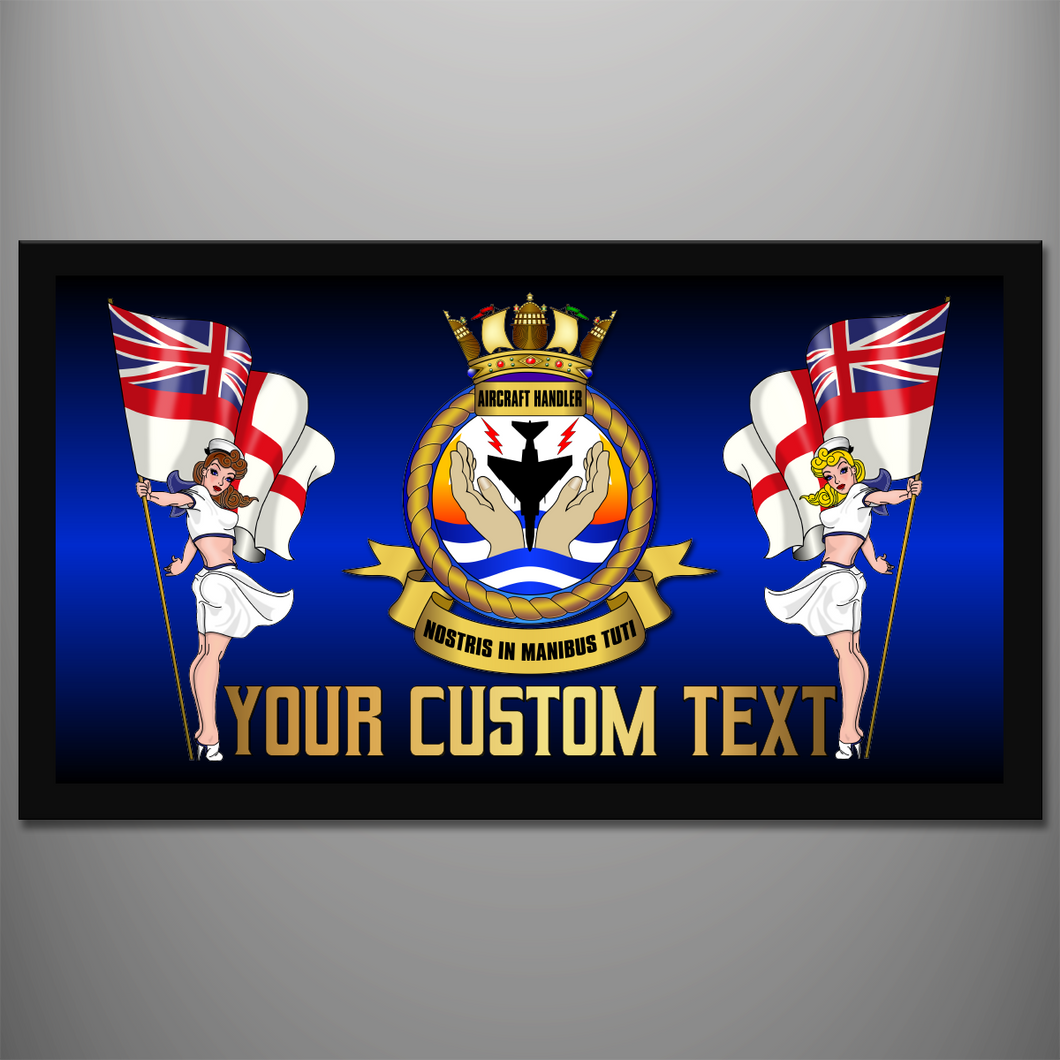 Aircraft Handlers Crest Personalised Bar Runner