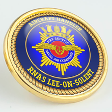 Load image into Gallery viewer, Aircraft Handler &#39;Naval Air Command Fire Service&#39; Pin/Lapel Badge
