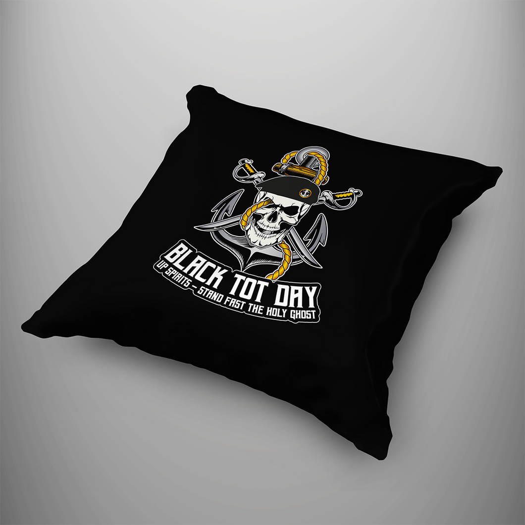 Black Tot Day Cushion Cover