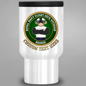 Flight Deck Veteran 'Badger' - Personalised Travel Mug