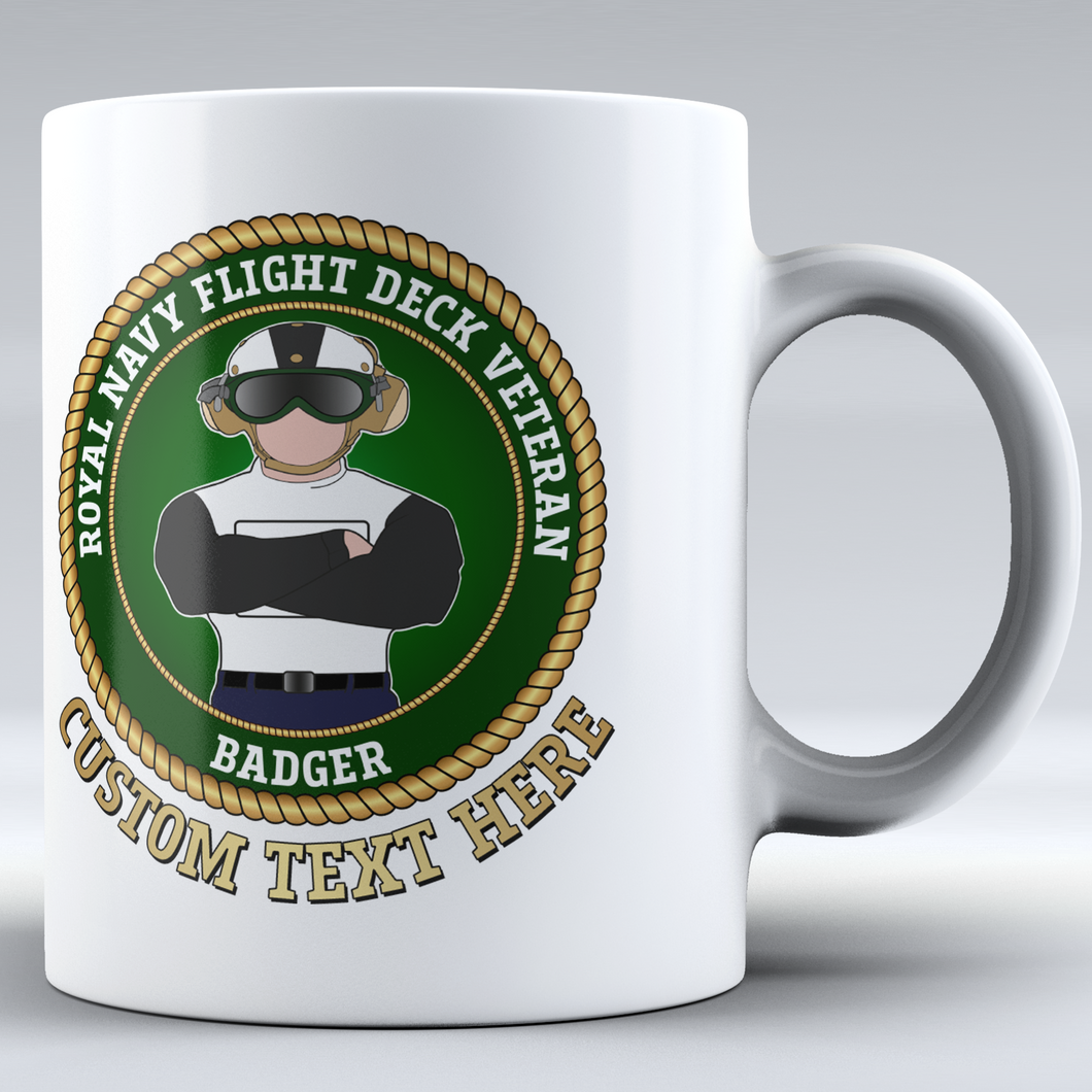 Flight Deck Veteran 'Badger' - Personalised Mug