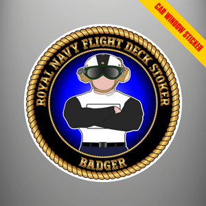 Flight Deck Stoker 'Badger' Car Window Sticker