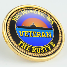 Load image into Gallery viewer, HMS Bulwark (RO8) Veteran Pin/Lapel Badge
