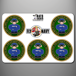 Fleet Air Arm ' Chockhead' Self Adhesive Sticker Sheet