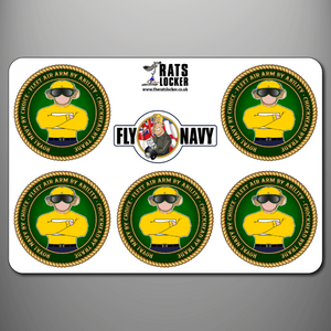 Fleet Air Arm ' Chockhead' Self Adhesive Sticker Sheet