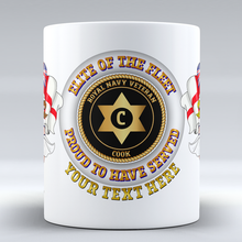 Load image into Gallery viewer, Elite of the Fleet &#39;Cook&#39;  - Personalised Mug
