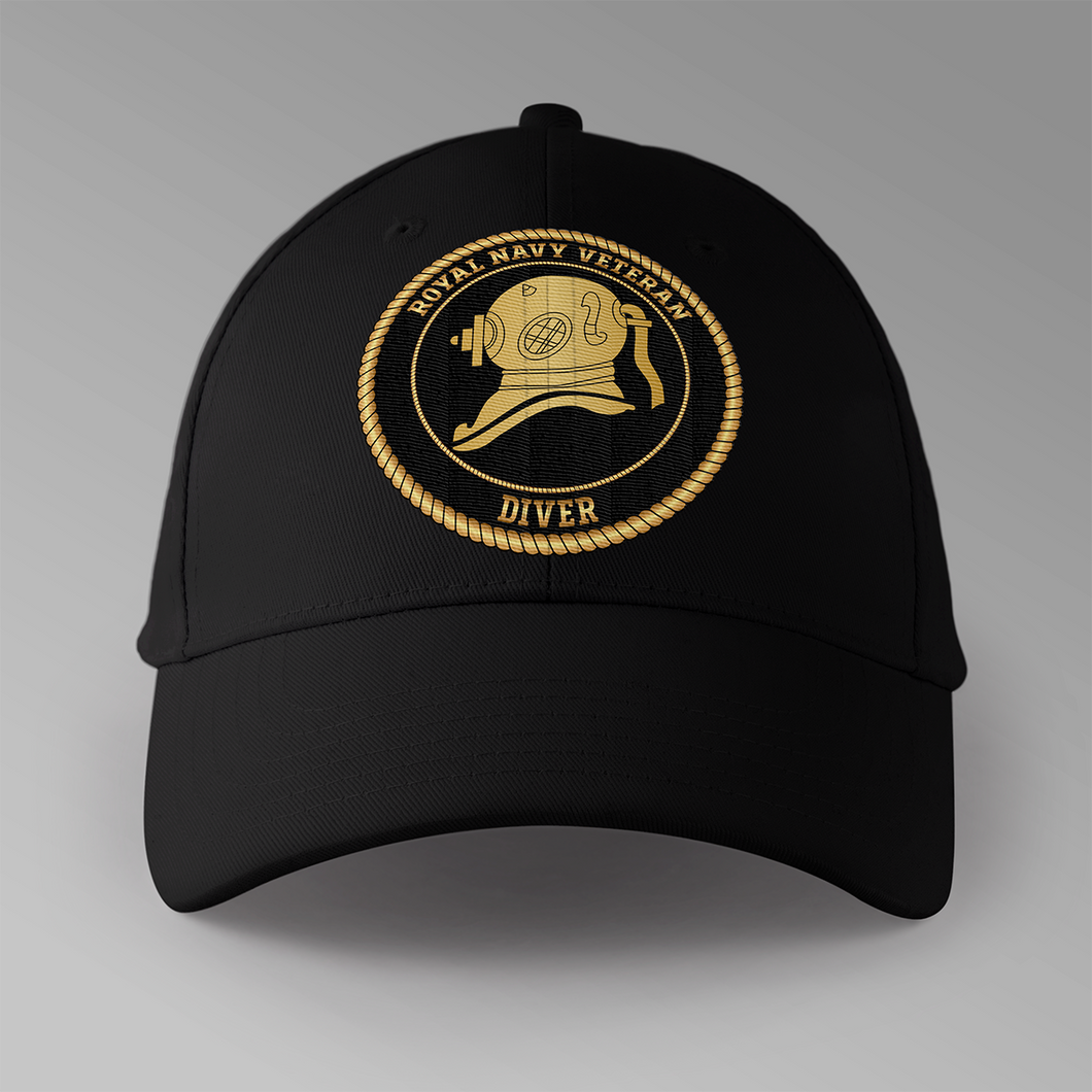 Royal Navy Veteran 'Diver'  - Personalised Baseball Cap