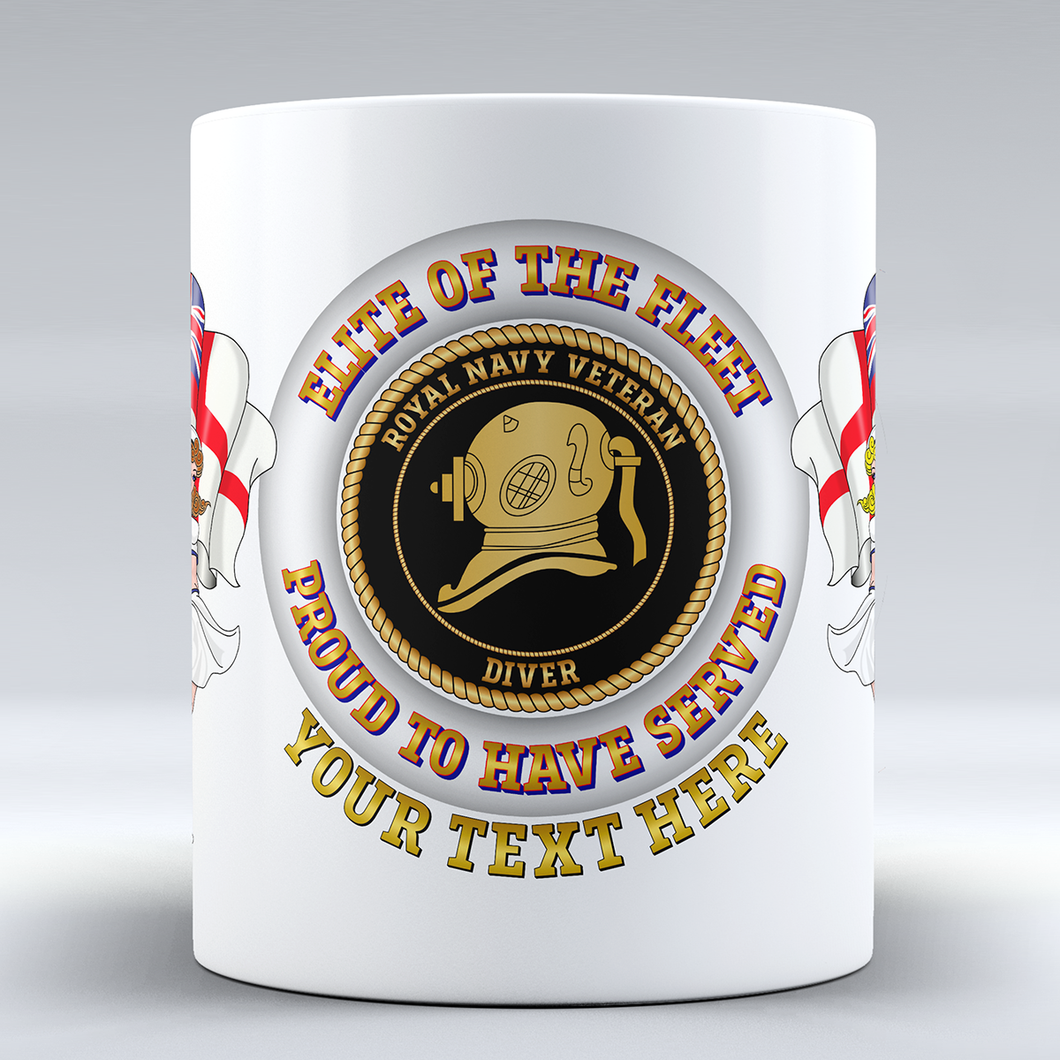 Elite of the Fleet 'Diver'  - Personalised Mug