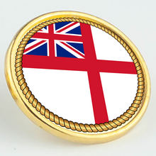 Load image into Gallery viewer, White Ensign Pin/Lapel Badge
