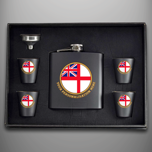 Royal Navy 'Ensign' Hip Flask - Personalised