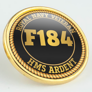 HMS Ardent F184 Pennant Number Pin/Lapel Badge