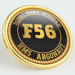 HMS Argonaut F56 Pennant Number Pin/Lapel Badge