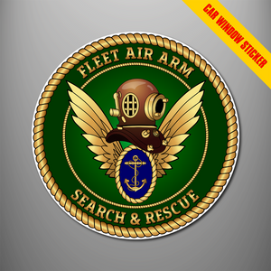 Fleet Air Arm 'Search & Rescue Diver' Car Window Sticker