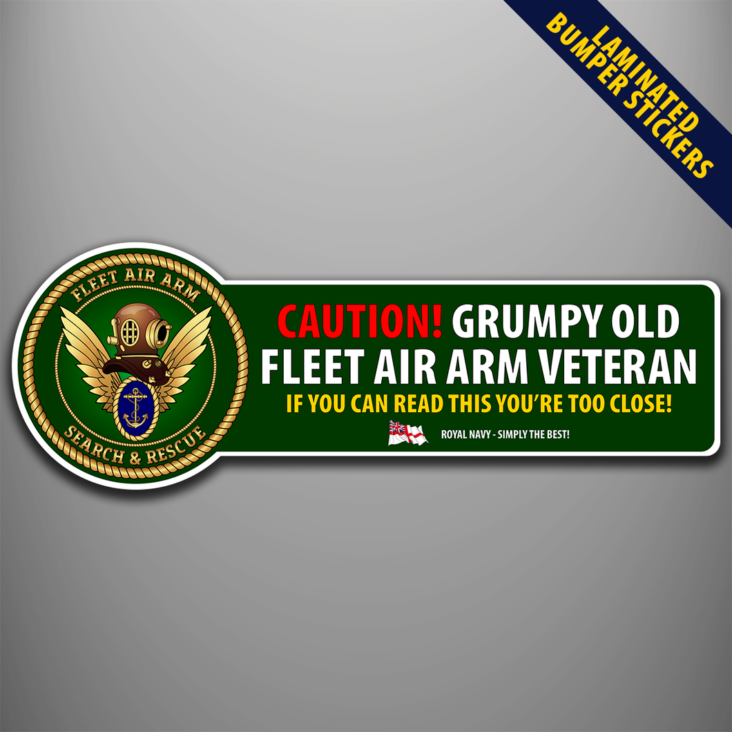 Fleet Air Arm 'SAR Diver' Laminated Bumper Stickers