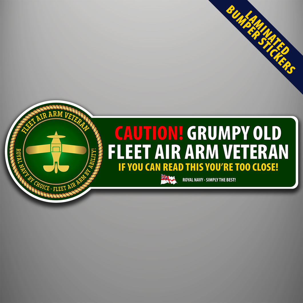 Fleet Air Arm 'Veteran' Laminated Bumper Stickers