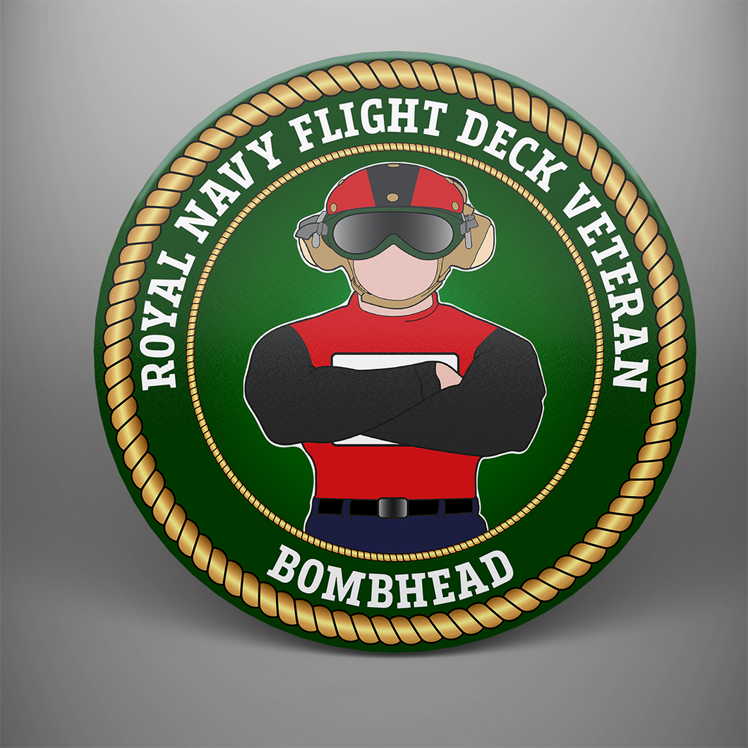 Royal Navy Flight Deck Veteran 'Bombhead' Coaster Set