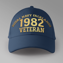 Load image into Gallery viewer, Royal Navy Falklands Veteran 1982 - Personalised Baseball Cap
