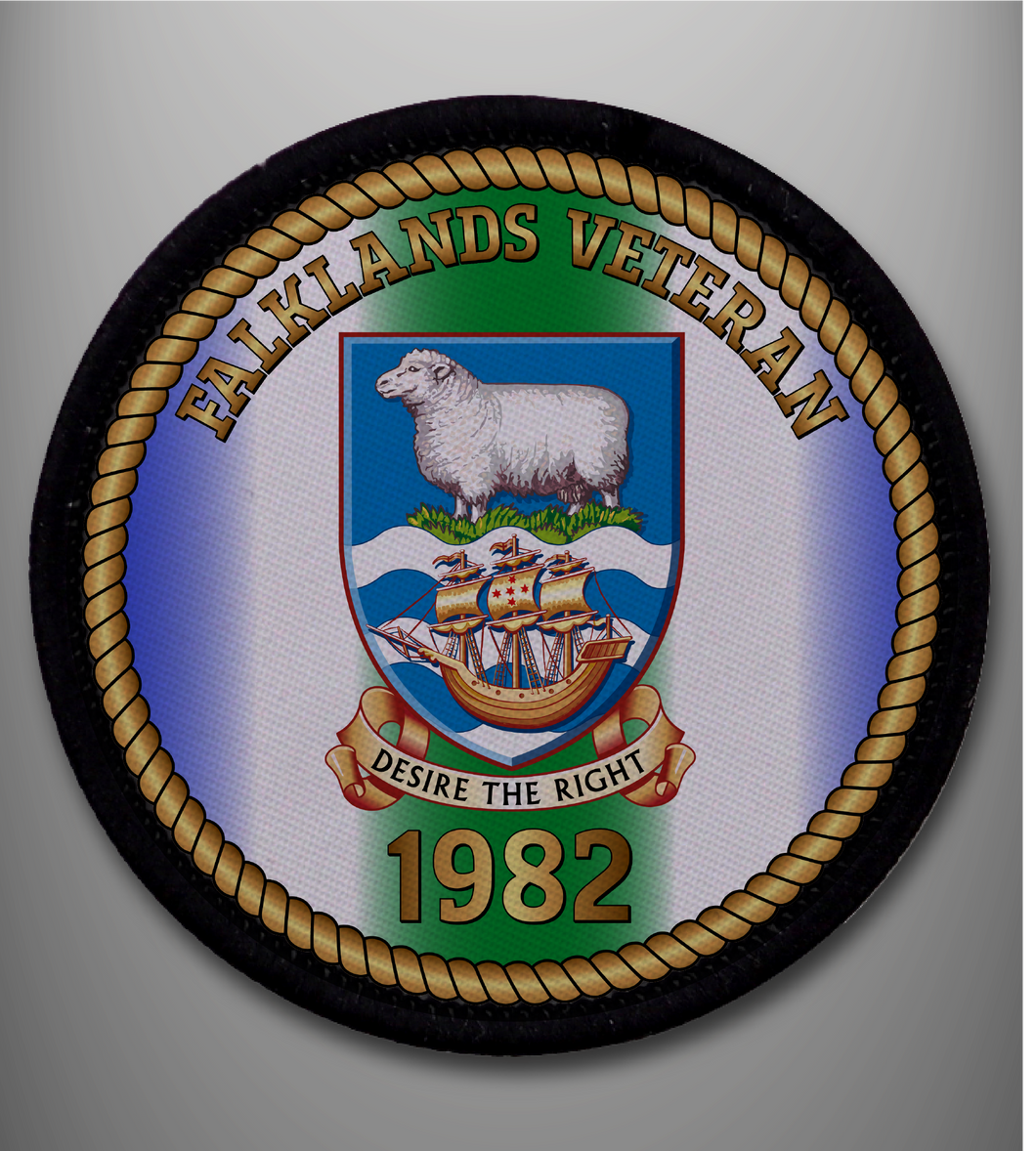 Falklands Veteran Sew on Badge