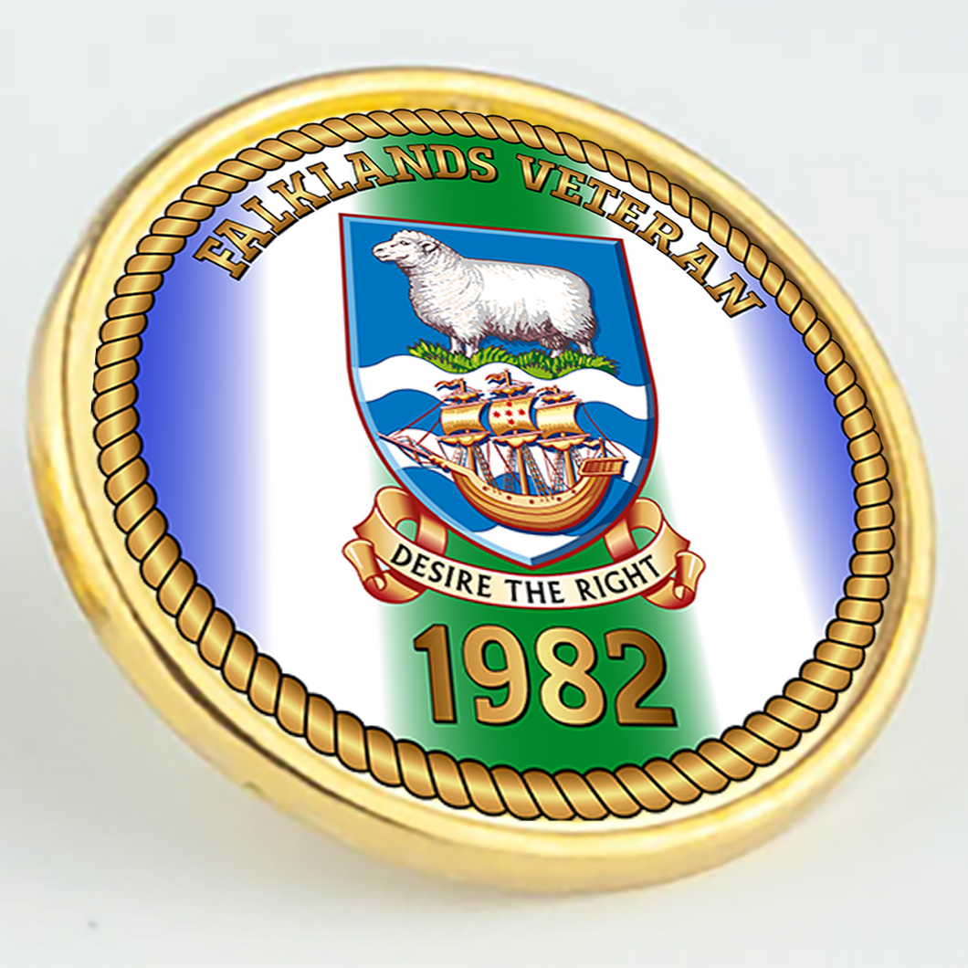 Falklands Veteran 1982 Pin/Lapel Badge