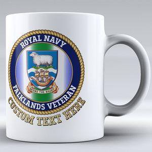 Royal Navy Falklands Veteran - Personalised Mug