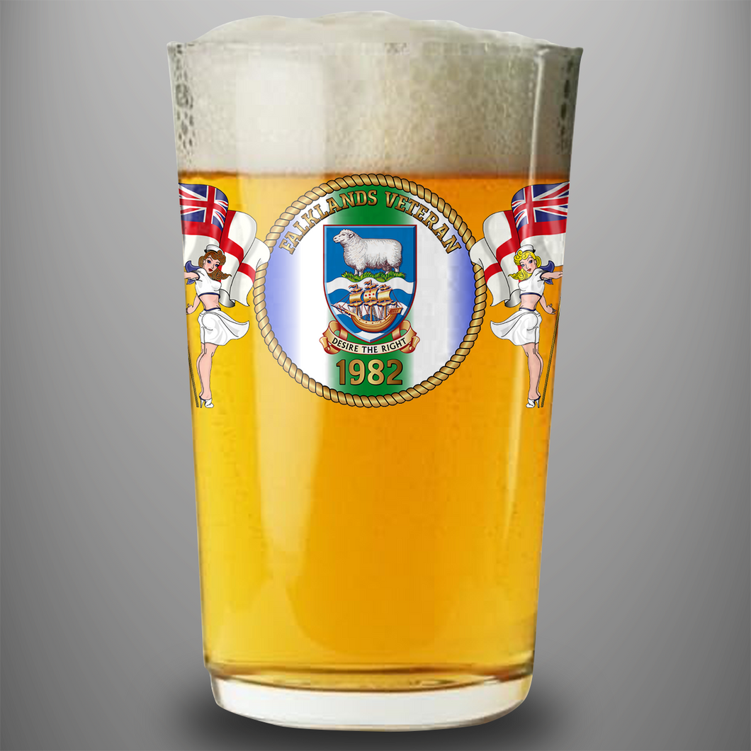 Falklands Veteran 1982 - Pint Glass