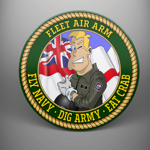 Fleet Air Arm 'Fly Navy, Dig Army, Eat Crab' Coaster Set