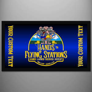 Aircraft Handler 'Hands to Flying Stations' Personalised Bar Runner