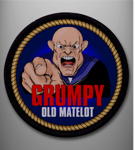 Grumpy Old Matelot Sew on Badge