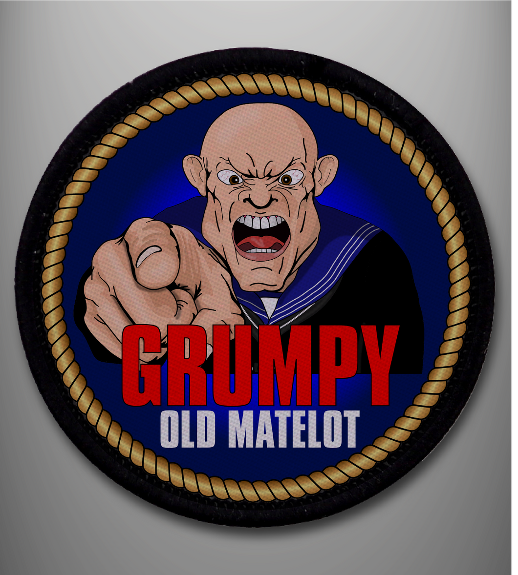 Grumpy Old Matelot Sew on Badge