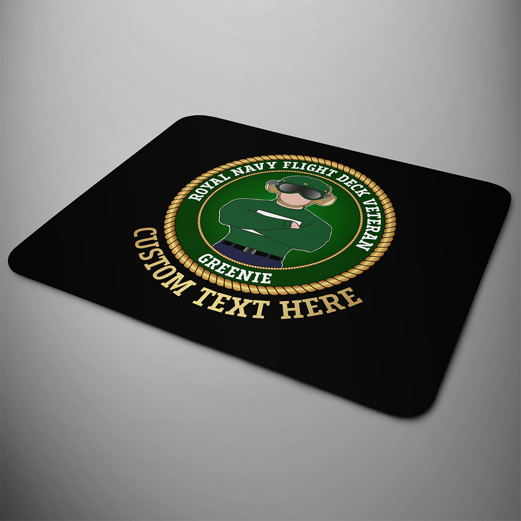 Royal Navy Flight Deck Veteran'Greenie' Personalised Mouse Mat