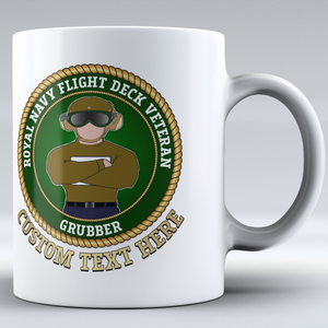 Royal Navy Flight Deck Veteran 'Grubber' - Personalised Mug