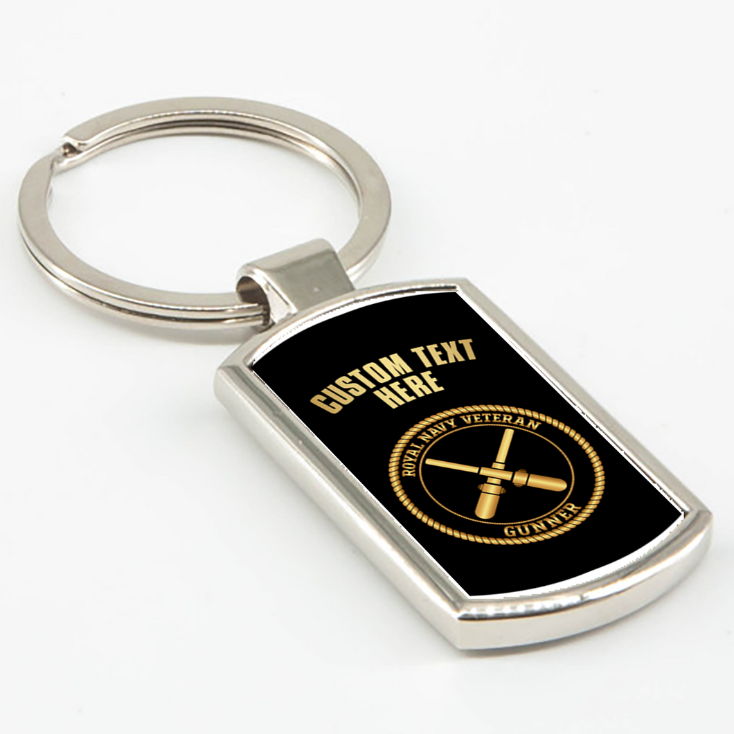 Royal Navy Veteran 'Gunner' Key Ring