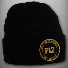 Load image into Gallery viewer, HMS Achilles F12 - Pennant Number Beanie Hat
