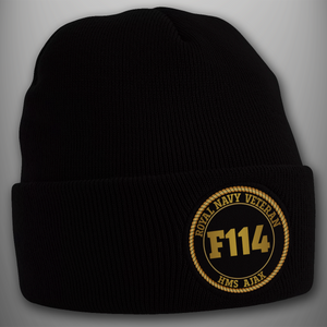 HMS Ajax F114 - Pennant Number Beanie Hat