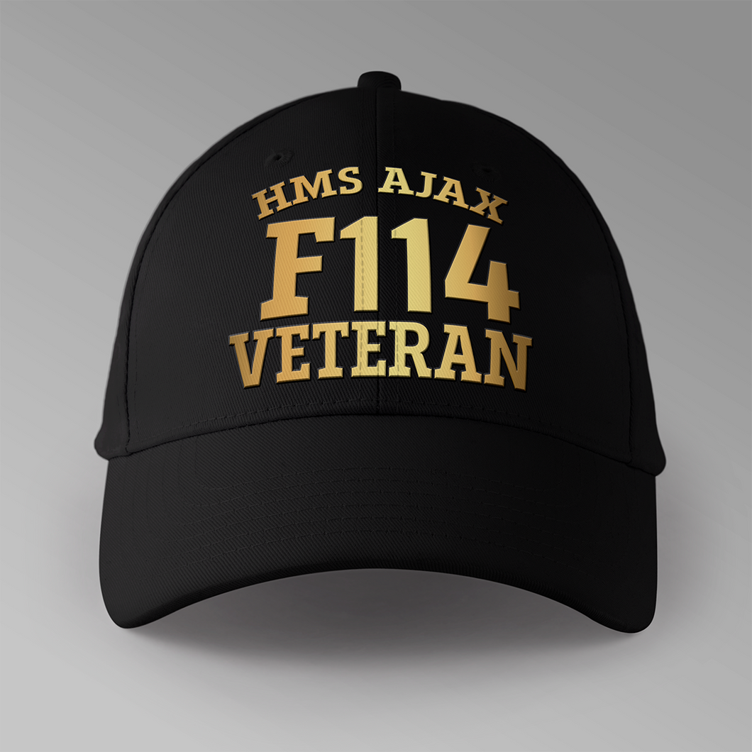 HMS Ajax F114 Veteran - Personalised Baseball Cap