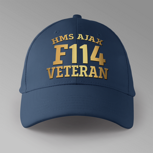 HMS Ajax F114 Veteran - Personalised Baseball Cap