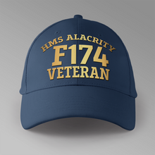 Load image into Gallery viewer, HMS Alacrity F174 Veteran - Personalised Baseball Cap
