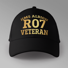 Load image into Gallery viewer, HMS Albion R07 Veteran - Personalised Baseball Cap
