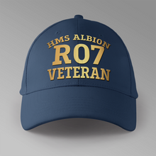 Load image into Gallery viewer, HMS Albion R07 Veteran - Personalised Baseball Cap
