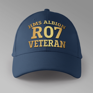 HMS Albion R07 Veteran - Personalised Baseball Cap