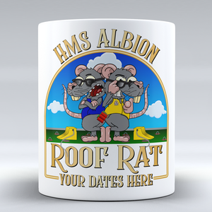 HMS Albion Aircraft Handler 'Roof Rat/Hangar Rat' - Personalised Mug