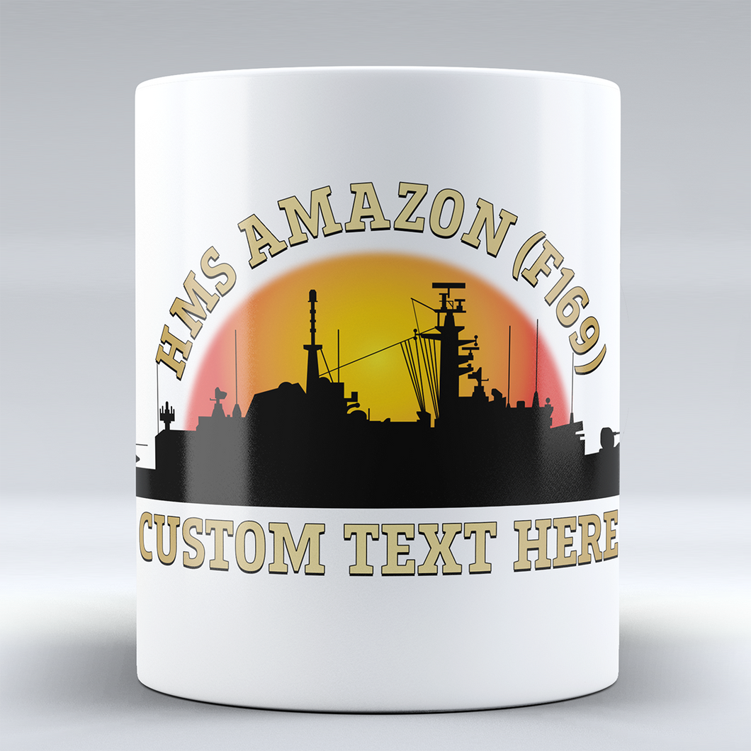 HMS Amazon F169 Personalised Mug