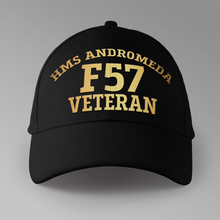 Load image into Gallery viewer, HMS Andromeda F57 Veteran - Personalised Baseball Cap
