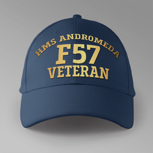 Load image into Gallery viewer, HMS Andromeda F57 Veteran - Personalised Baseball Cap
