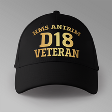 Load image into Gallery viewer, HMS Antrim D18 Veteran - Personalised Baseball Cap
